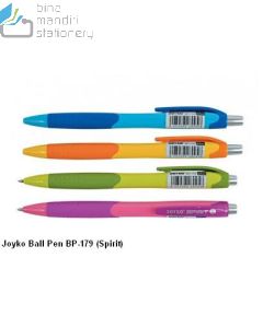 Contoh Pena Pulpen Joyko BallPen BP-179 (Spirit) merek Joyko