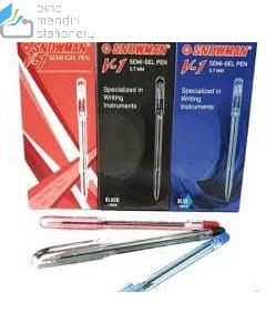 Katalog peralatan kantor Snowman Ballpoint V-1 Fine 0.7mm Blue Pena Pulpen dan gambarnya