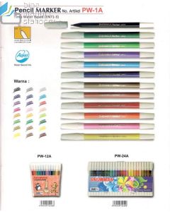 Foto Spidol Kecil Merah Snowman PW-1A Pencil Marker Red supplier lengkap Snowman