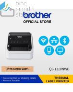 Gambar peralatan sekolah Brother P-Touch QL-1110NWB P-touch Labeller dan aneka katalog Brother (p-touch) grosir