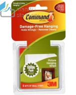 Katalog peralatan sekolah Command 17205 Small Picture Hanging Strips Penggantung Frame Bingkai Foto Kaitan Cantolan Pigura Lukisan dan gambarnya