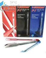 Katalog peralatan kantor Snowman Ballpoint V-1 Fine 0.7mm Blue Pena Pulpen dan gambarnya