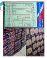 Brosur gambar alat tulis kantor24 x 75 mm qty 160 Tom & Jerry Label Polos 104